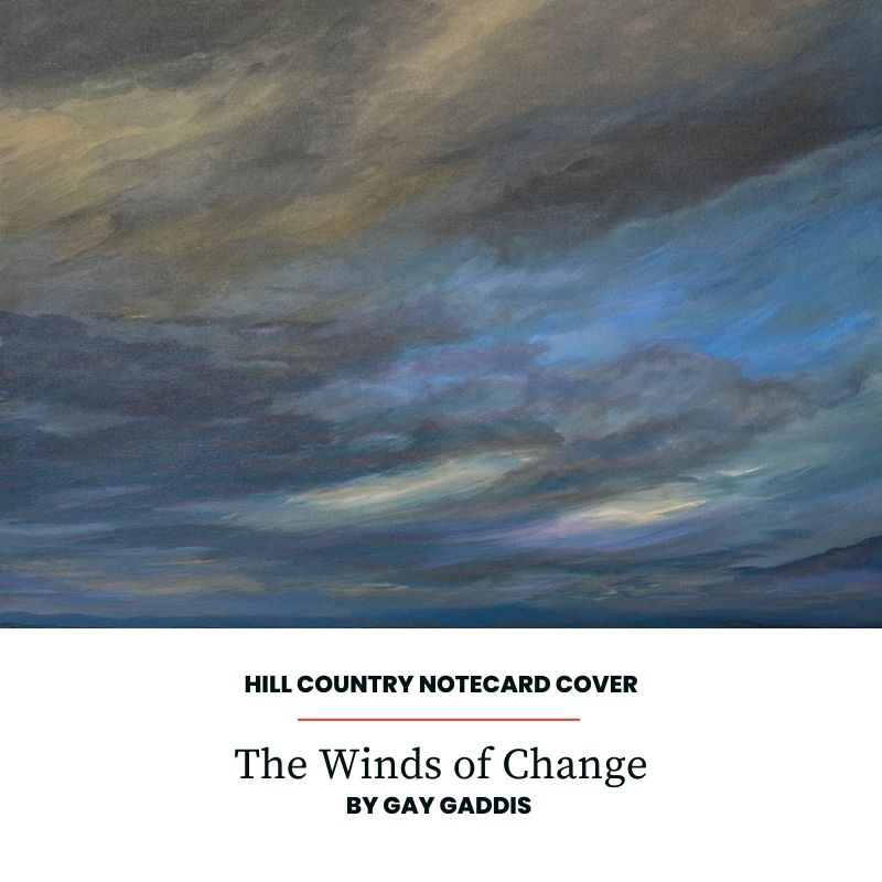 Hill Country Paintings Notecard Collection 6 Winds of Change Notecard Product Shot